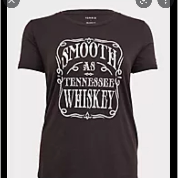 Black slub knot smooth as Tennessee Whiskey tee - Picture 2 of 5